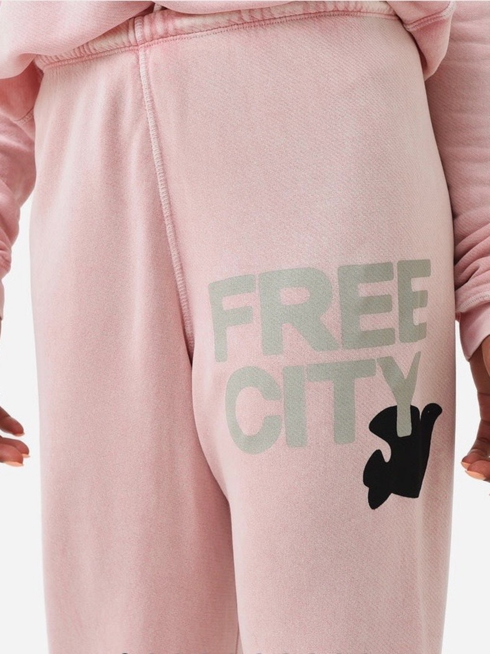 FREECITY Superfluff Lux Vintagebath OG Pink Sweatpants XS